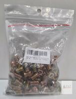 100pc Waldayu 1/4"-20 x 15mm Threaded Insert Nuts Gold Zinc Alloy Hex Drive for Furniture,