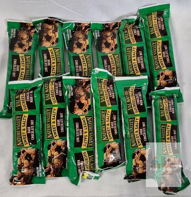 Nature Valley Sweet & Salty Dark Chocolate Nut Granola Bars, 12 x 1.23oz, Expires 2026
