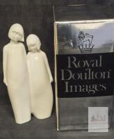 Royal Doulton "Sisters" Figurine HN 3018, Images Collection, 8.5" Bone China, Pauline Parsons Design