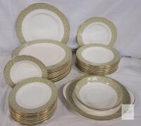 Royal Doulton " Sonnet " 38pcs. Bone China . Plates , Bowls & Tray