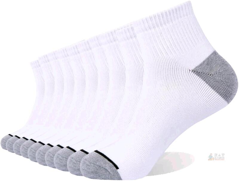 New Size 6-12 Men's ENERWEAR 10-Pack Cotton Blend, Moisture Wicking, Full Cushion, Low Cut Socks