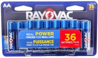 New 36-Pack RAYOVAC High Energy AA Alkaline Batteries 1.5V, 12 Year Shelf Life, 815-36 GEN
