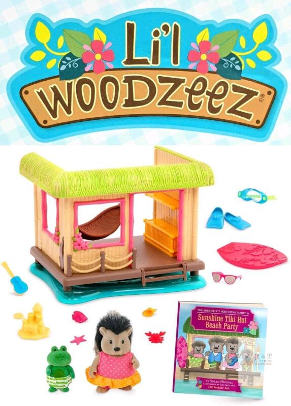 New LI'L WOODZEEZ &ndash; Scoops & Sprinkles Ice Cream Shop Playset with 2 Figures, Furniture & Accessories + Storybook