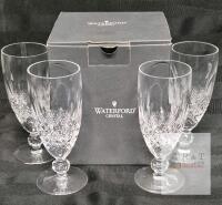 Waterford Crystal Colleen Champagne Flute Set of 4, 6.75" Tall, Original Box, Made in Ireland