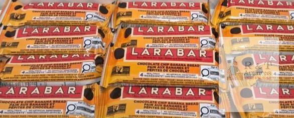 L&Auml;RABAR Chocolate Chip Banana Bread, 12 Bars, 1.6 oz Each, Non-GMO, Gluten-Free,SEPT 2026 Expiry
