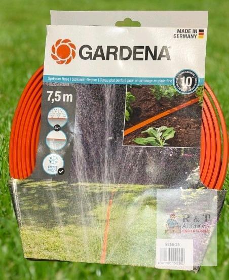 New GARDENA Germany 7,5m 2-in-1 Sprinkler Hose, Frost Proof