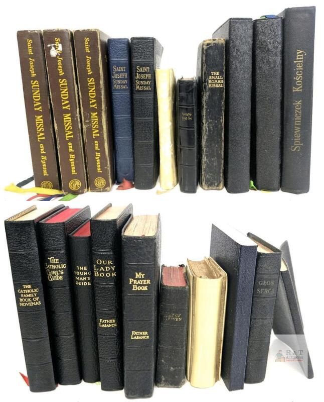 Vintage Religious Readings: Bibles, Guides, Prayer Books, Missals & Hymnals - Father Lasance, Polish, Celluloid Covers++