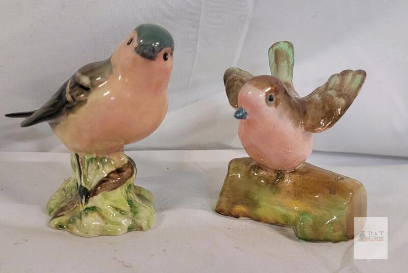 Vintage Beswick & Crown Staffordshire Porcelain Birds .