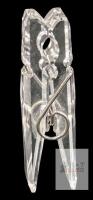 Signed SWAROVSKI Crystal Clothespin 265819, 2.12", Tiny Chip On One Side