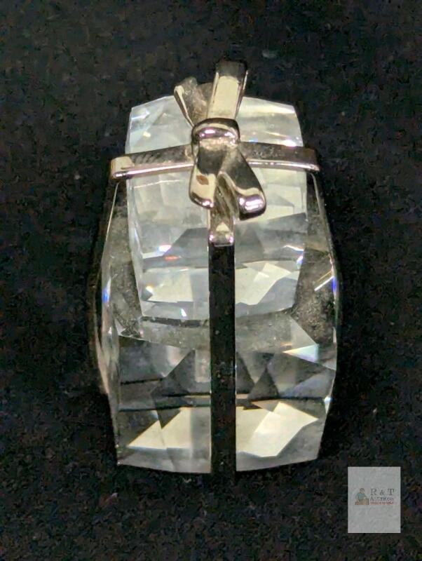 Signed SWAROVSKI Crystal Memories Stacked Presents 946713, 1.3", No Chips or Cracks
