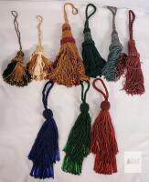Vintage Decorative Beaded Tassel Curtain Tiebacks .