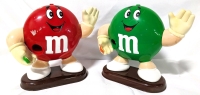 2 Vintage 1991/1992 M&M Candy Dispensers.