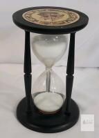 Vintage 6-Minute 5" Metal & Glass Hourglass