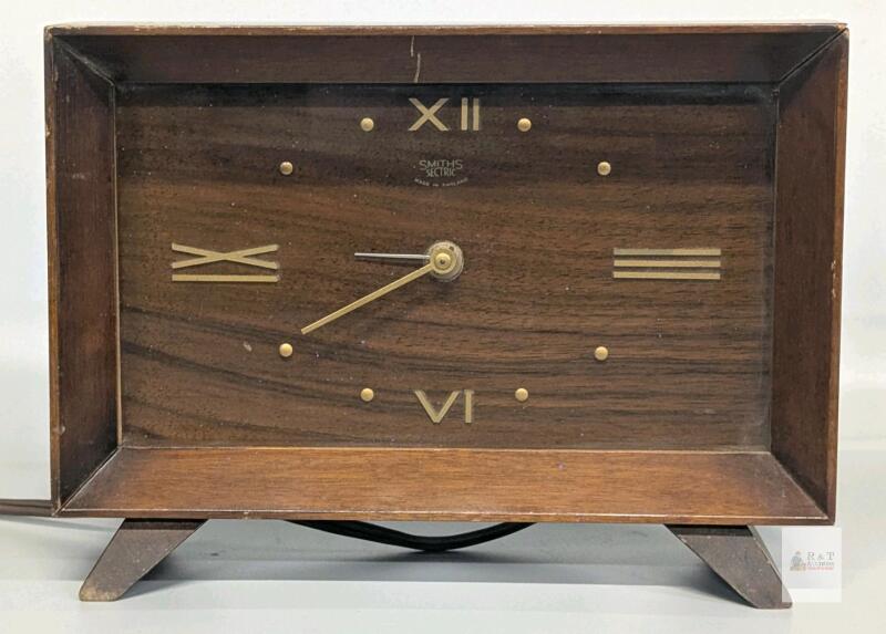 MCM Vintage Smiths Sectric Electric Mantle Clock, See Description