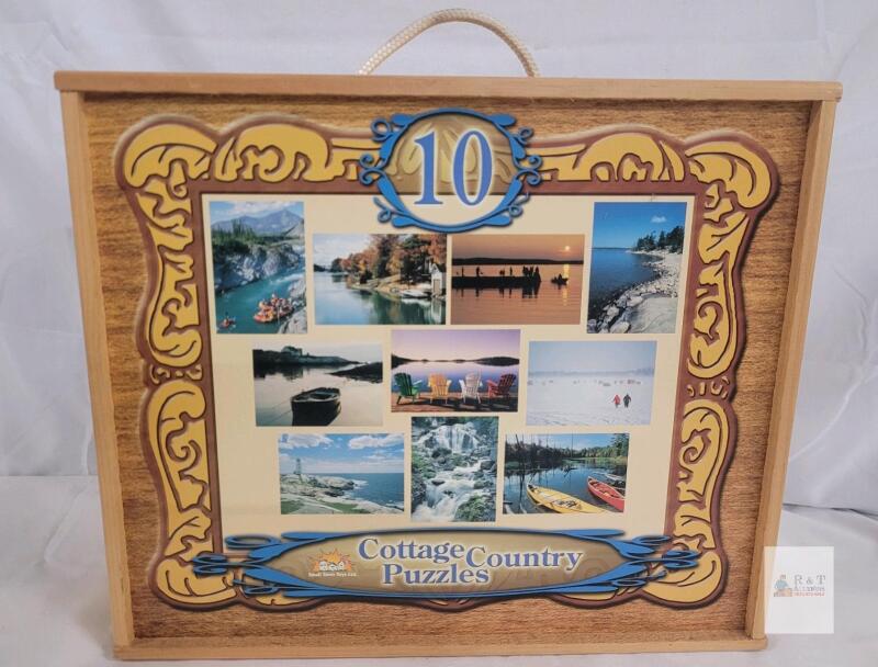 Ten (10) 500pc. Cottage Country Puzzle Box Set
