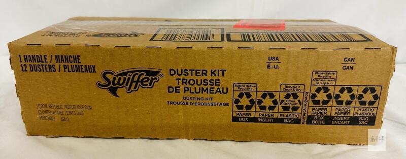 Swiffer Duster Kit, 1 Handle 12 Dusters, Bulk Box, P&G 77300, UPC 037000773009