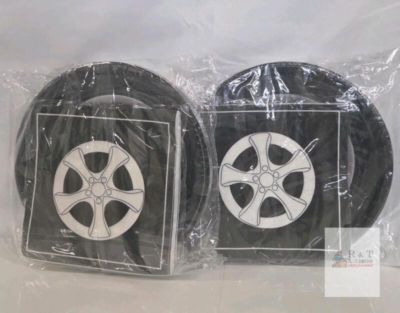 2 NEW 40-Piece Race Car Birthday Party Plate & Napkin Set, 9" Paper Plates, X004BUJ3EP,