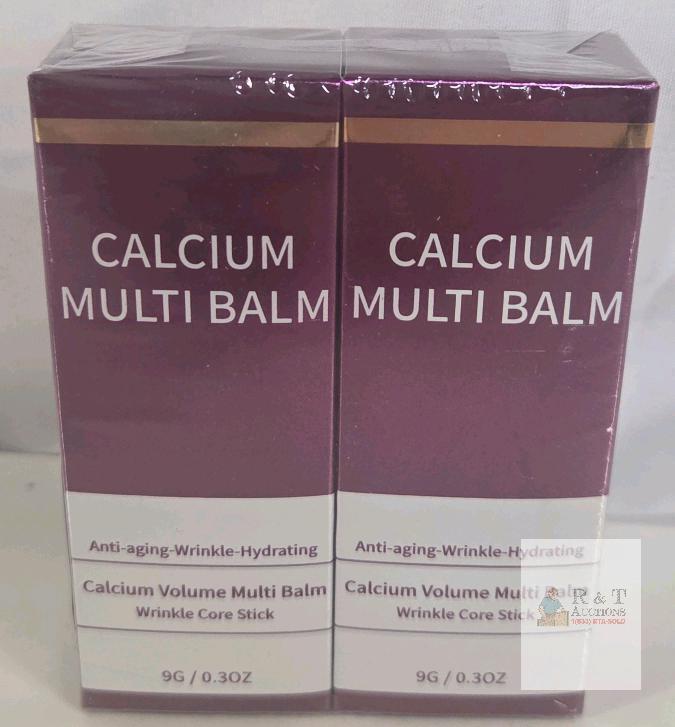 2 NEW Calcium Multi Balm, Anti-Aging Wrinkle Core Stick, 9g, Exp 2028/08/27, Sealed, DZ6135 5H2803