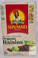 BB 05/2027 Sun-Maid Organic California Sun-Dried Raisins 4 lbs, 2 Reclosable Bags, USDA Organic