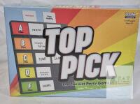 NEW Top Pick Party Game by Uzzle Games, 3-8 Players, Age 8+, Complete Sealed Set, 2023, UPC 860278007654