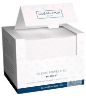 NEW Clean Skin Club Clean Towels XL, 50 Count, Biodegradable Facial Towels, Ultra Soft, Vegan, Shabih USA