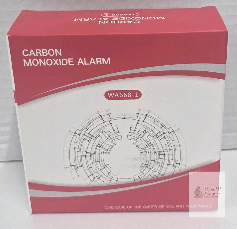 WA668-1 Carbon Monoxide Alarm, 3V, 150PPM, Shenzhen Wei'an, CE/FCC/UL, Boxed