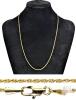 New 14K Stamped Yellow Gold Plated 20" Long Rope Chain Necklace With Case