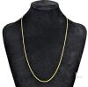New 14K Stamped Yellow Gold Plated 20" Long Rope Chain Necklace With Case - 2