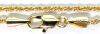 New 14K Stamped Yellow Gold Plated 20" Long Rope Chain Necklace With Case - 3