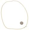 New 14K Stamped Yellow Gold Plated 20" Long Rope Chain Necklace With Case - 4