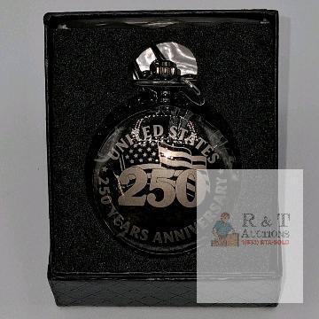 NEW Commerative USA 250th Anniversary Pocket Watch