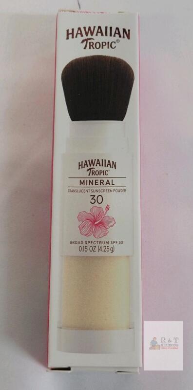 NEW Hawaiian Tropic Mineral Translucent Sunscreen Powder SPF 30, 0.15oz, Batch L24218UM, Exp 07/26