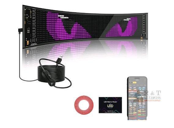 New - Vanesa Vehicle Flexible LED Digital Display Matrix Panel . App Controlled .