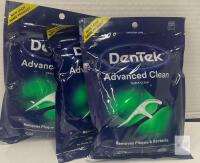 NEW DenTek Advanced Clean Triple Clean Floss Picks 150 Count, 3 Packs, ADA Accepted, Sealed