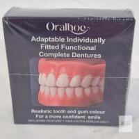 NEW Oralhoe Adaptable Functional Complete Dentures, Resin, 1 Pair, Custom Fit, Sealed, Batch 20251201-01