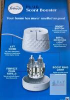 NEW Febreze Plug Scent Booster Starter Kit Downy Calm &ndash; 4 Refills, 6 ft Cord, Dual Lights, 80787492