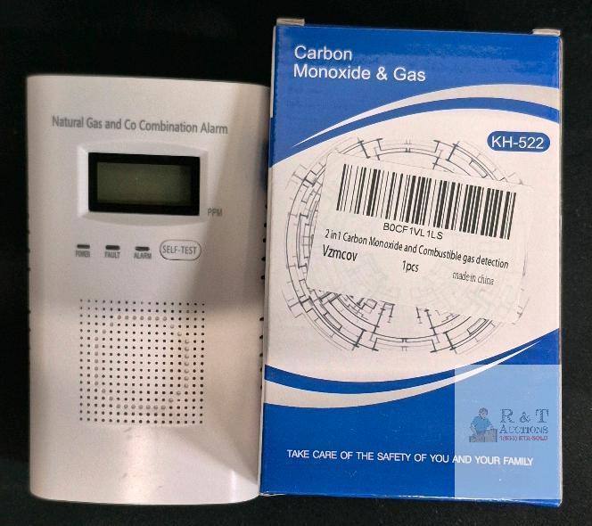 KH522 Carbon Monoxide & Combustible Gas Detector, Plug-In, LCD Display, 150PPM CO, 5% LEL, Shenzhen Kanghua