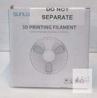 NEW Sunlu PLA+ 3D Printer Filament, 1.75mm, Black, 0.25kg x 4 Spools, &plusmn;0.02mm Tolerance