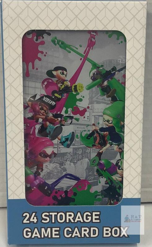 NEW Splatoon-Themed 24-Slot Nintendo Switch Game Card Case by PERFECTSIGHT, Magnetic Closure