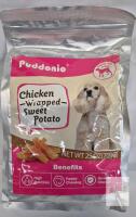 BB SEPT 26 NEW Puddonio Chicken Wrapped Sweet Potato Dog Treats 25oz (709g) High Protein, Batch 3301600100250092