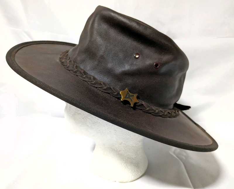 Australian Genuine Steer Hide BC Hat (Size: Medium)