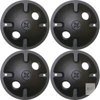 New 4-Pack NUVO Outdoor Landscape 2-Light Mounting Plate, Dark Bronze / Nuvo 76-666, 4.5" Diameter