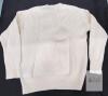 NEW Matty M Women&rsquo;s White Crew Neck Pullover Sweater, Size S/P, Waffle Knit, New with Tags - 3