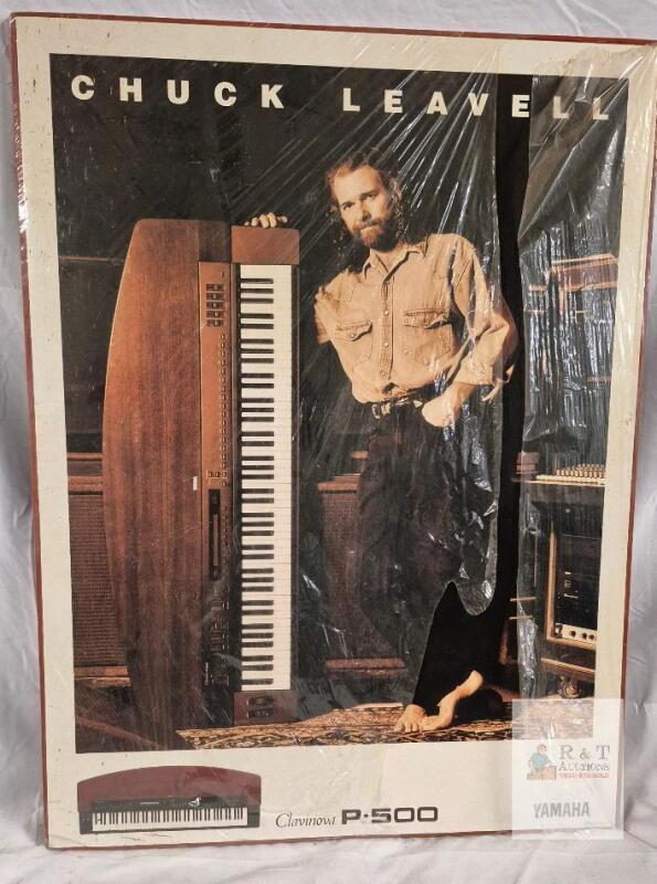 Yamaha Clavinova P-500 Advertising Poster, Chuck Leavell, Framed 32"x24", Vintage Yamaha Promo