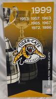 Hamilton Tiger-Cats CFL Champions Canvas Print 12"x24" Grey Cup Years Trophy Art
