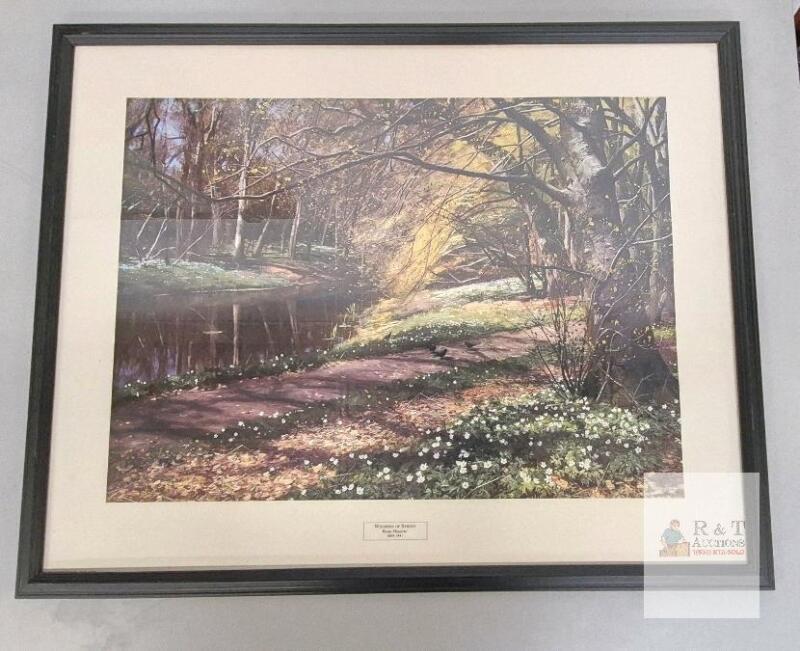 Framed Print "Whispers of Spring" by Peder M&oslash;nsted, Landscape, 24" by 29.5", Matted, Wire Ready