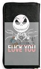 New Nightmare Before Christmas Pocket Zip Wallet for Men,Women