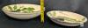 Certified International Portugal Hand-Painted Ceramic Serving Bowls Set, Eggplant & Tomato, 5-Piece In excellent condition, some discoloration, no chips or cracks - 3