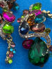Liv Oliver Chandelier Earrings multi Coloured Crystals. - 5