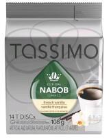 New Tassimo Nabob French Vanilla Coffee Single Serve T-Discs, 14 ct Box